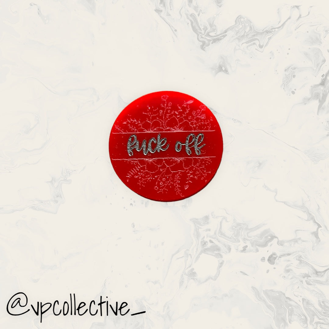 F*ck Off Magnet - Candy Apple Red