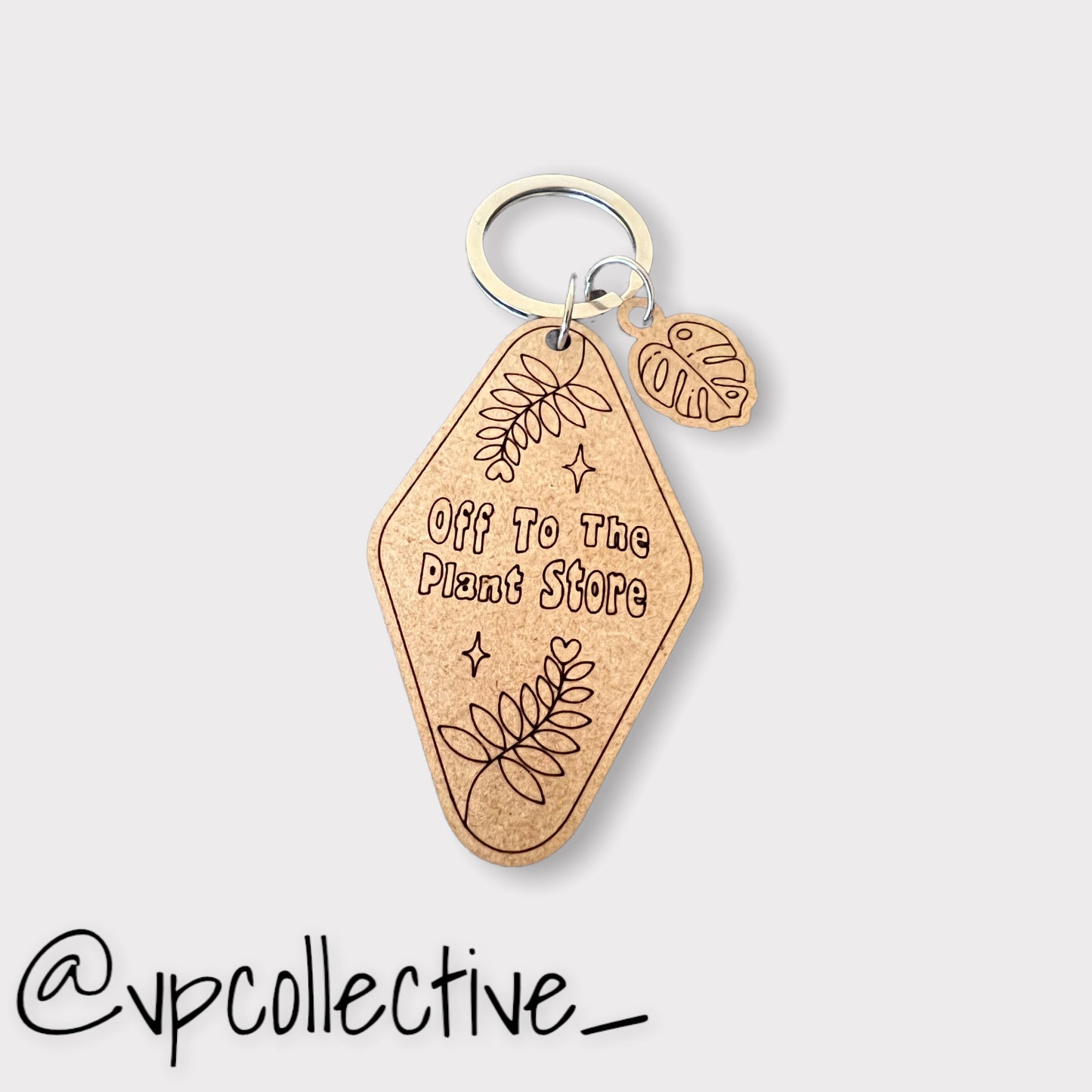 Off To The Plant Store Keychain