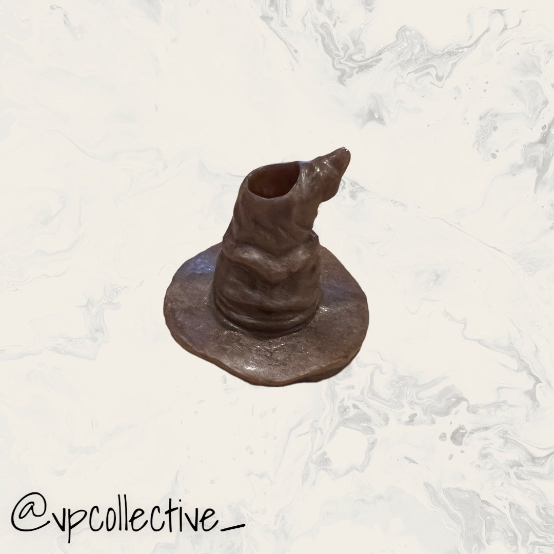 Sorting Hat Straw Topper - Coffee Brown
