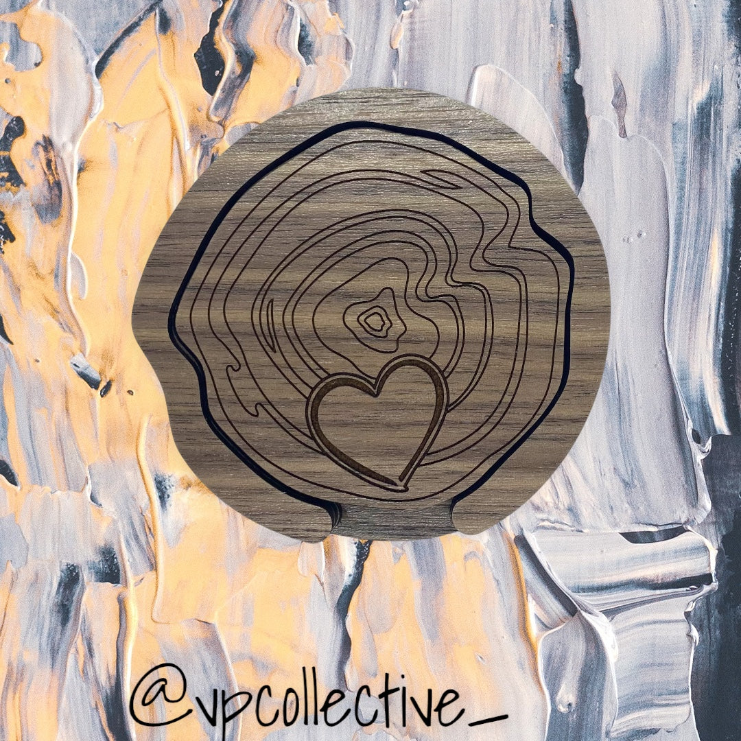 Wood Tree Round Coasters