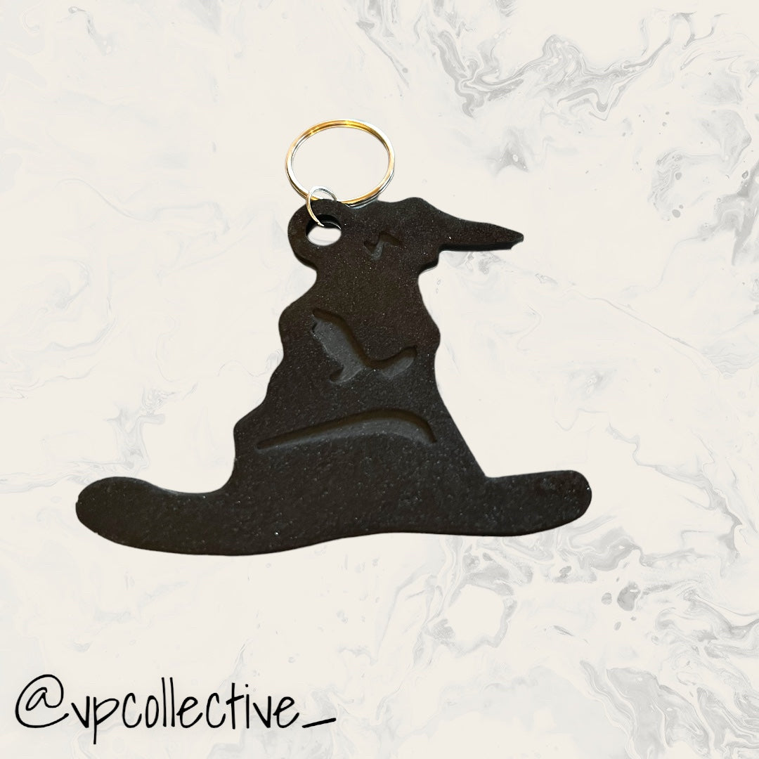 Sorting Hat Keychain - Charcoal Grey