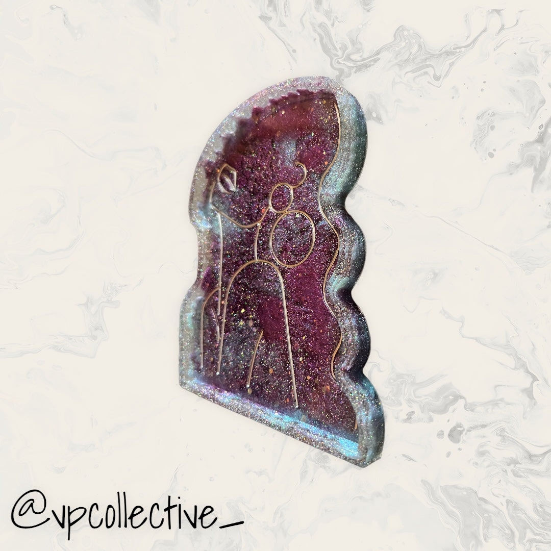 Space Odyssey Woman Outline Tray