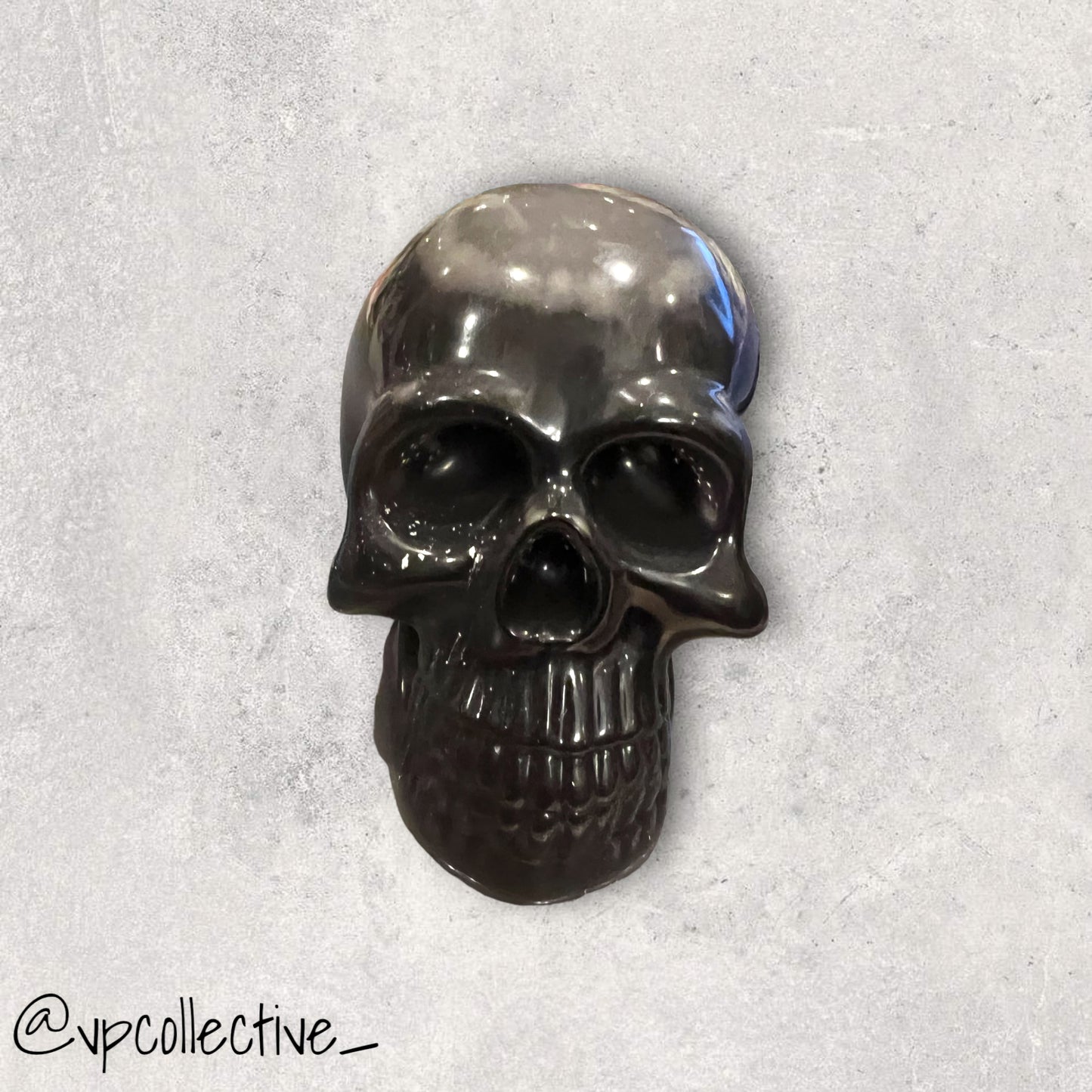 Black With Glow in The Dark Skull