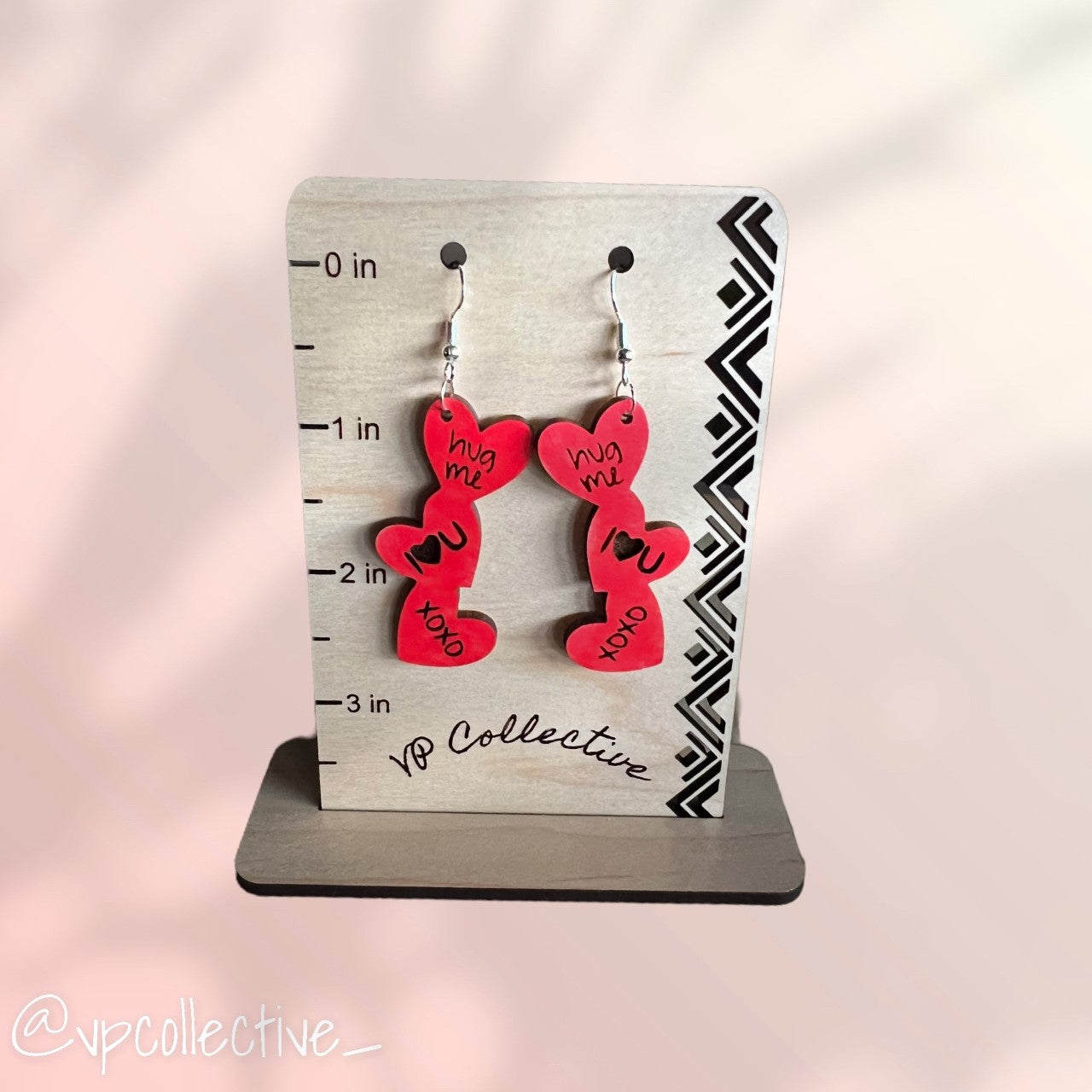 Red Sweetheart Dangle Earrings