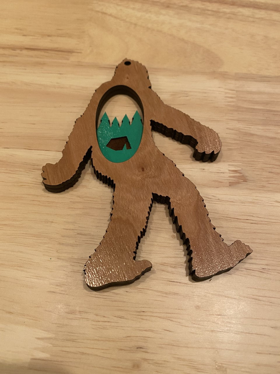 Sasquatch Mountain Landscape Ornament