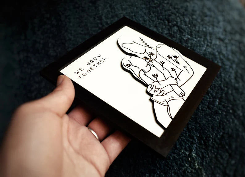 We Grow Together - Mother Daughter Art