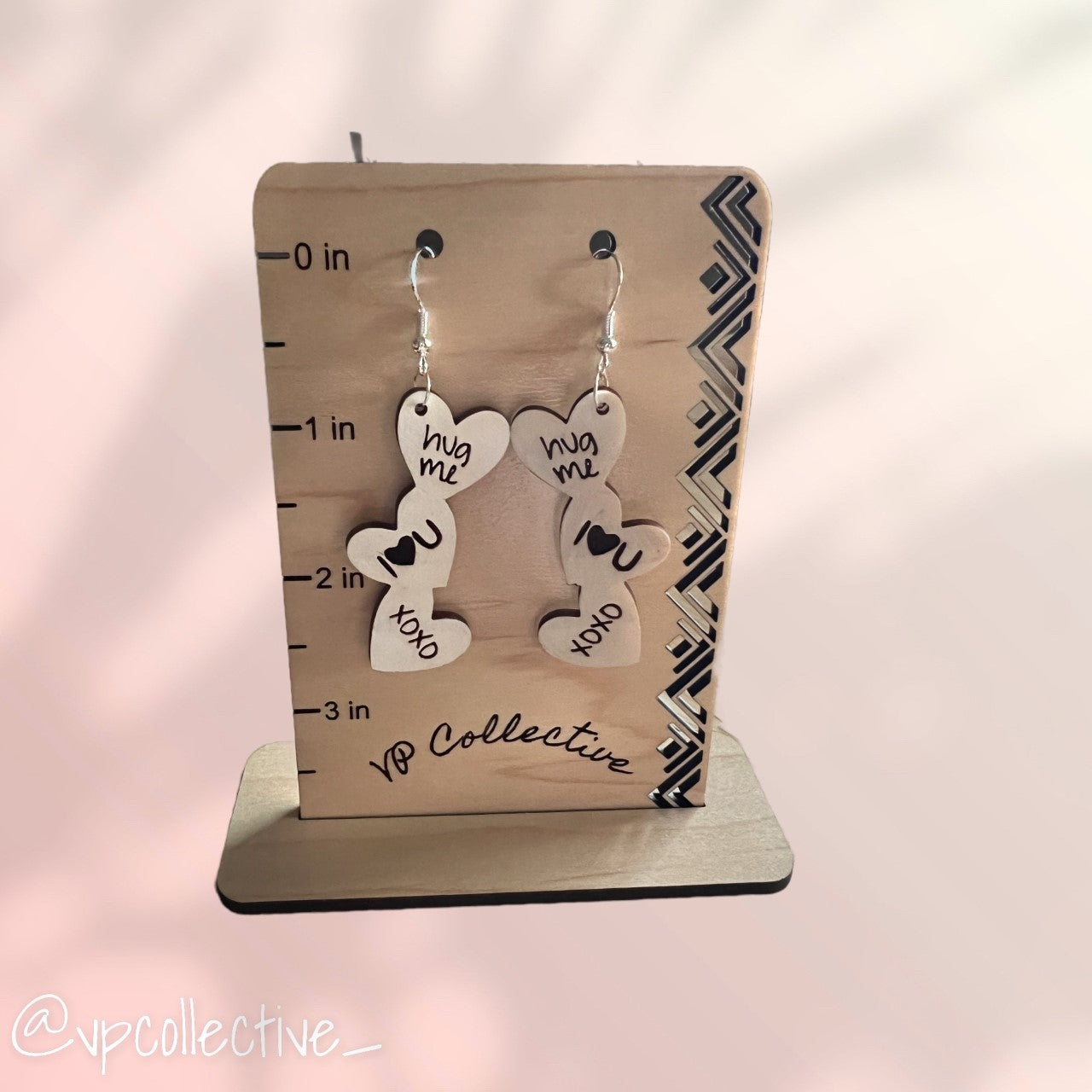 White Sweetheart Dangle Earrings