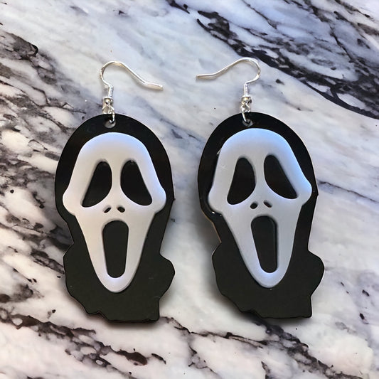 Ghost Face Killer Dangle Earrings