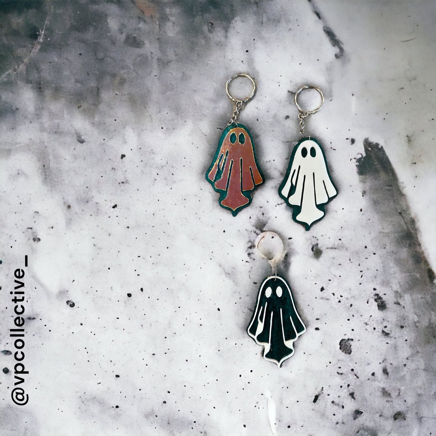 Layered Ghost Keychains