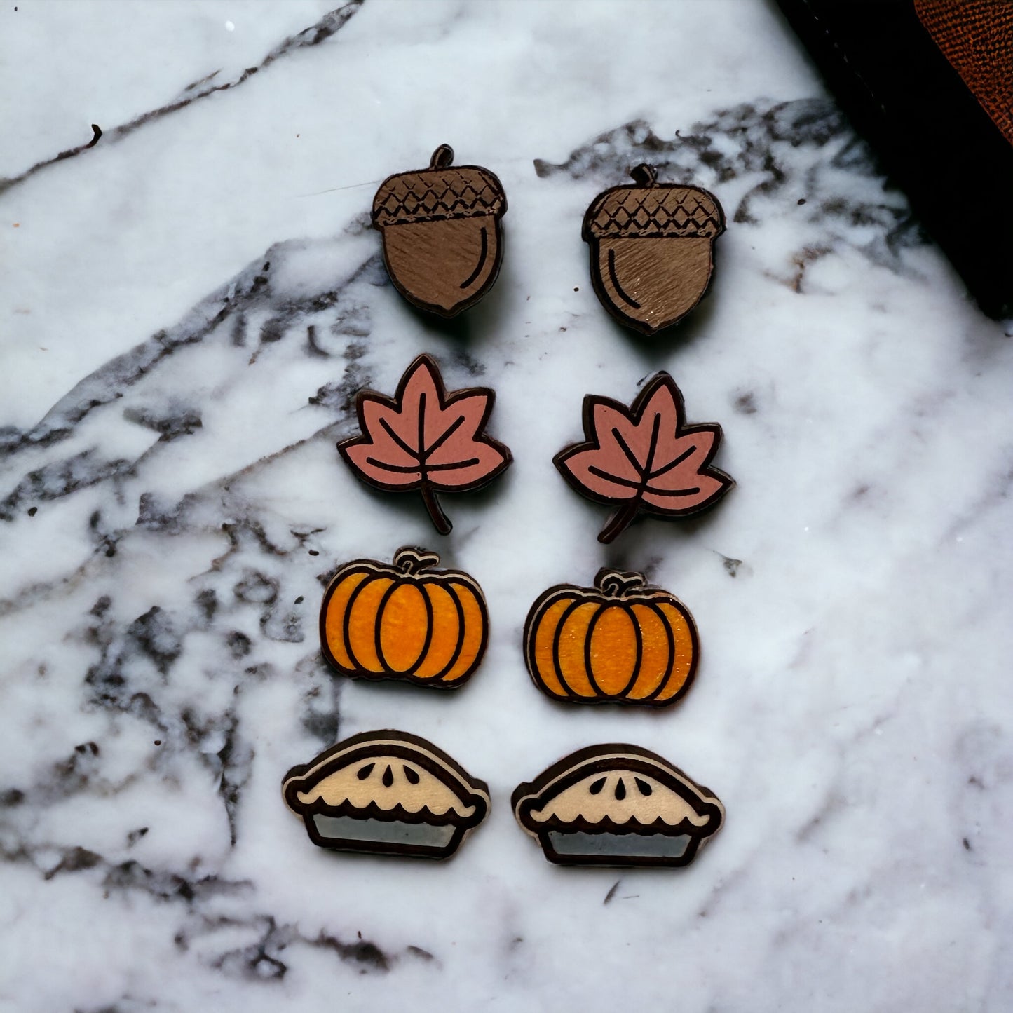Autumn Themed Stud Earrings