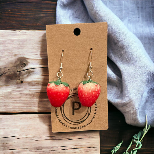 Strawberry Earrings - Paxtynn & Pals