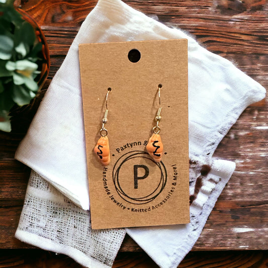 Chocolate Croissant Earrings - Paxtynn & Pals