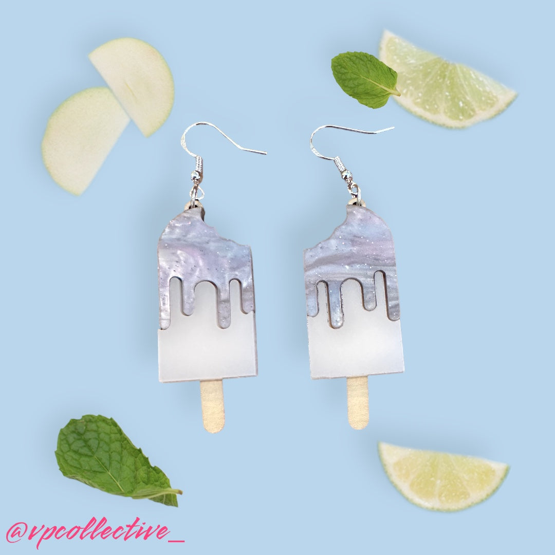 Melting Mermaid Popsicle Dangle Earrings