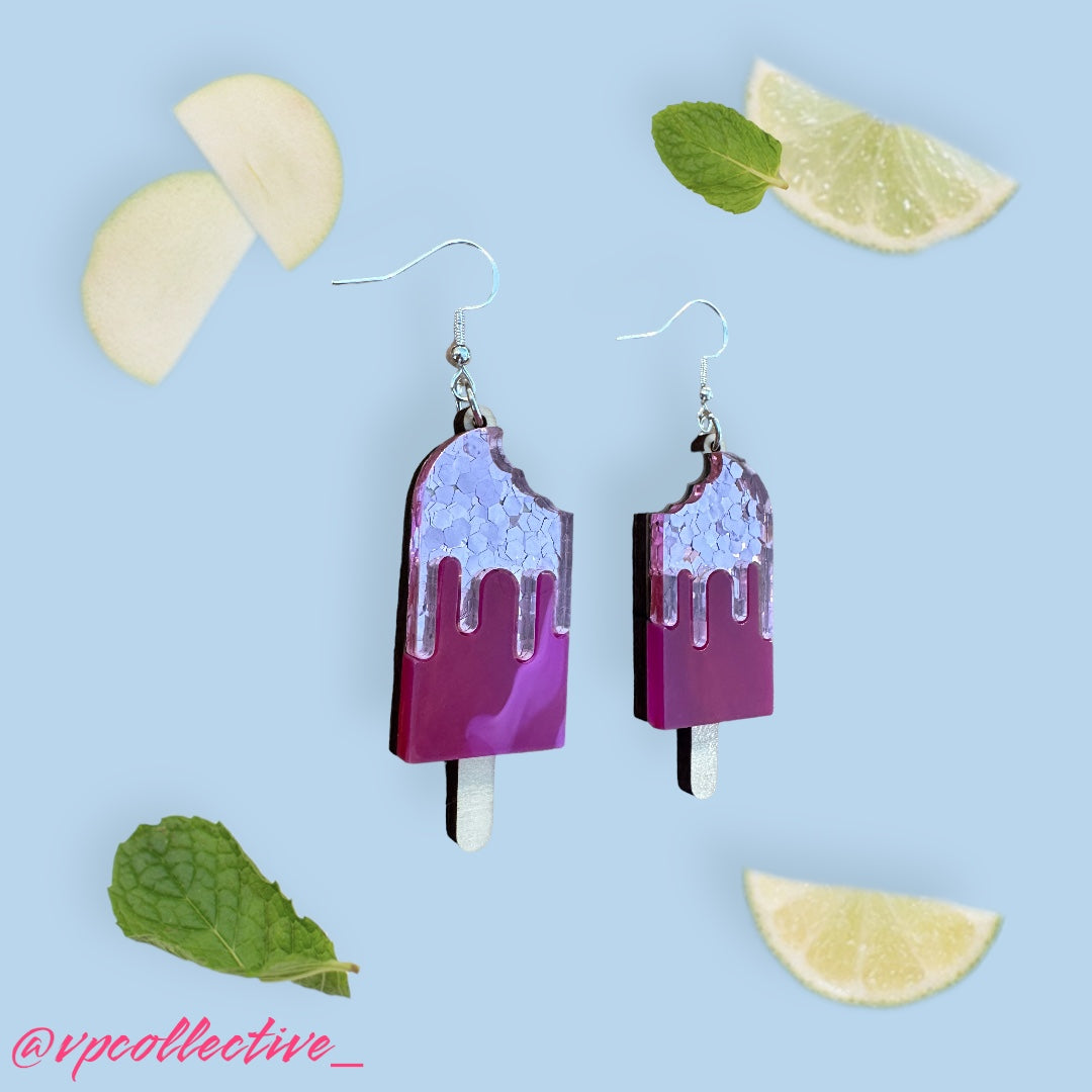 Pretty Princess Popsicle Dangle Earrings