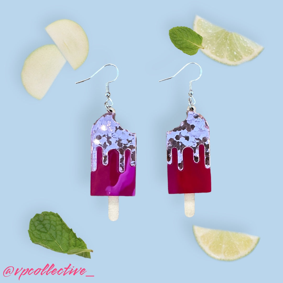 Pretty Princess Popsicle Dangle Earrings