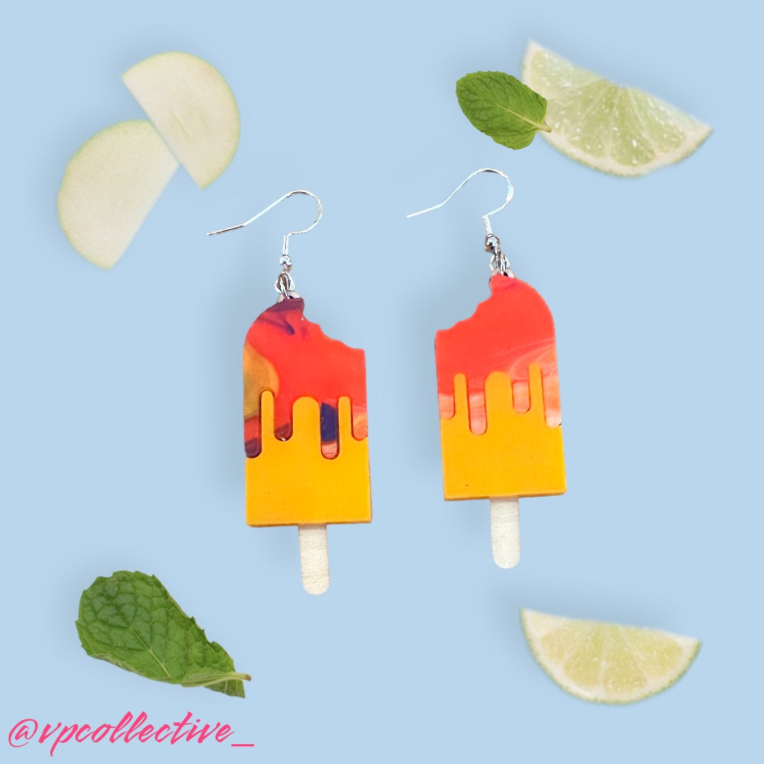 Melting Astro Popsicle Dangle Earrings