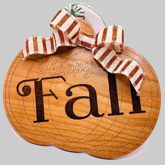 Happy Fall Pumpkin Sign ** MADE TO ORDER **