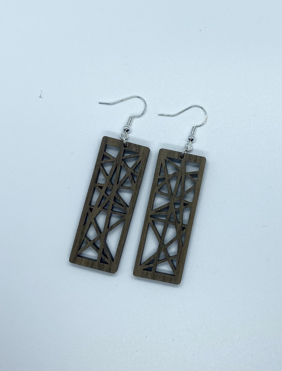 Geometric Panel Dangle Earrings