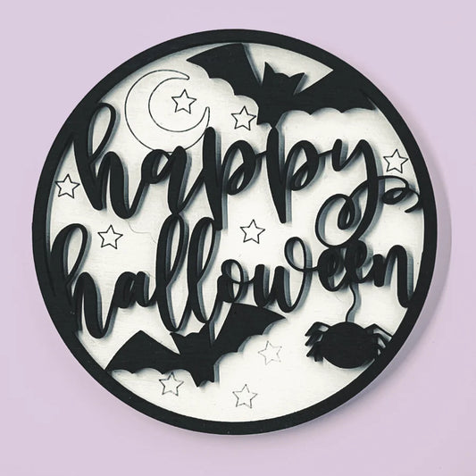 Happy Halloween Mini Sign ** MADE TO ORDER **
