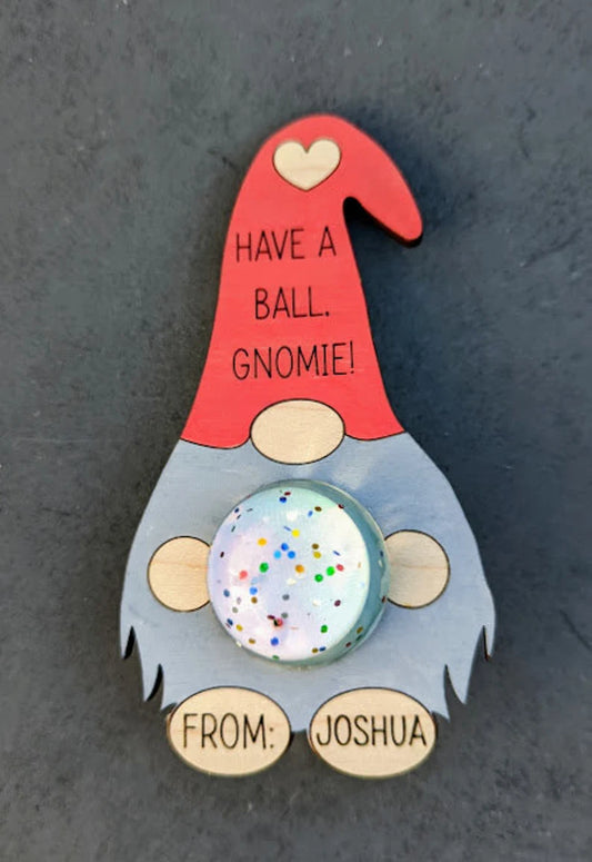 Valentine Gnomes with Bouncy Balls - Children’s Class Valentines