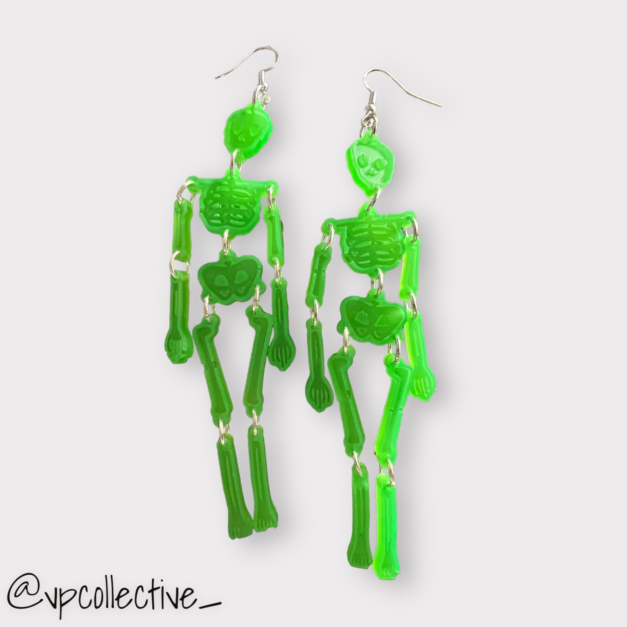 Glow in the on sale dark skeleton earrings