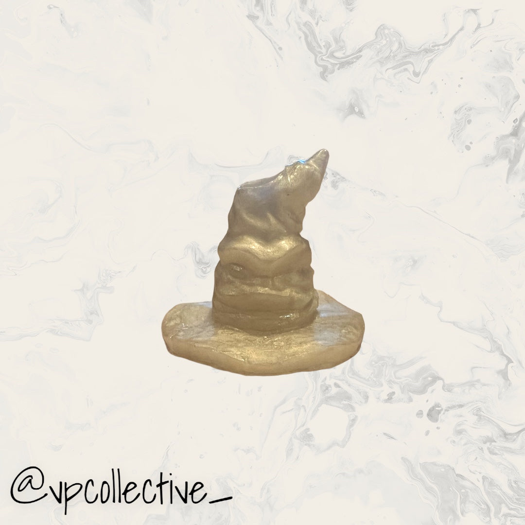 Sorting Hat Straw Topper - Ghost Gold Shimmer
