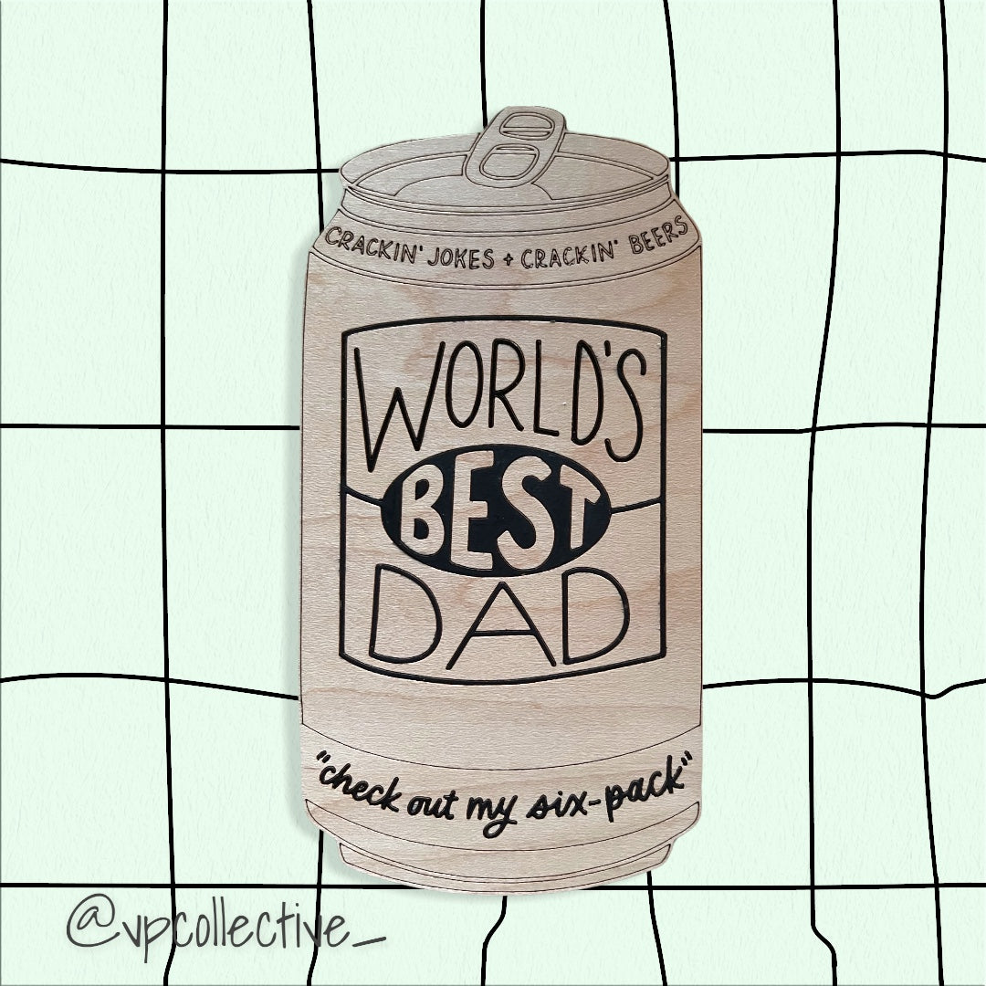 Worlds Best Dad Beer Can
