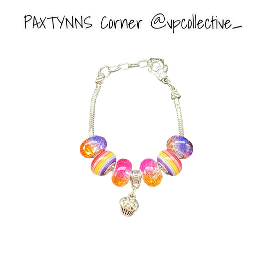 Rainbow Cupcake Bracelet  -  PAXTYNNS CORNER