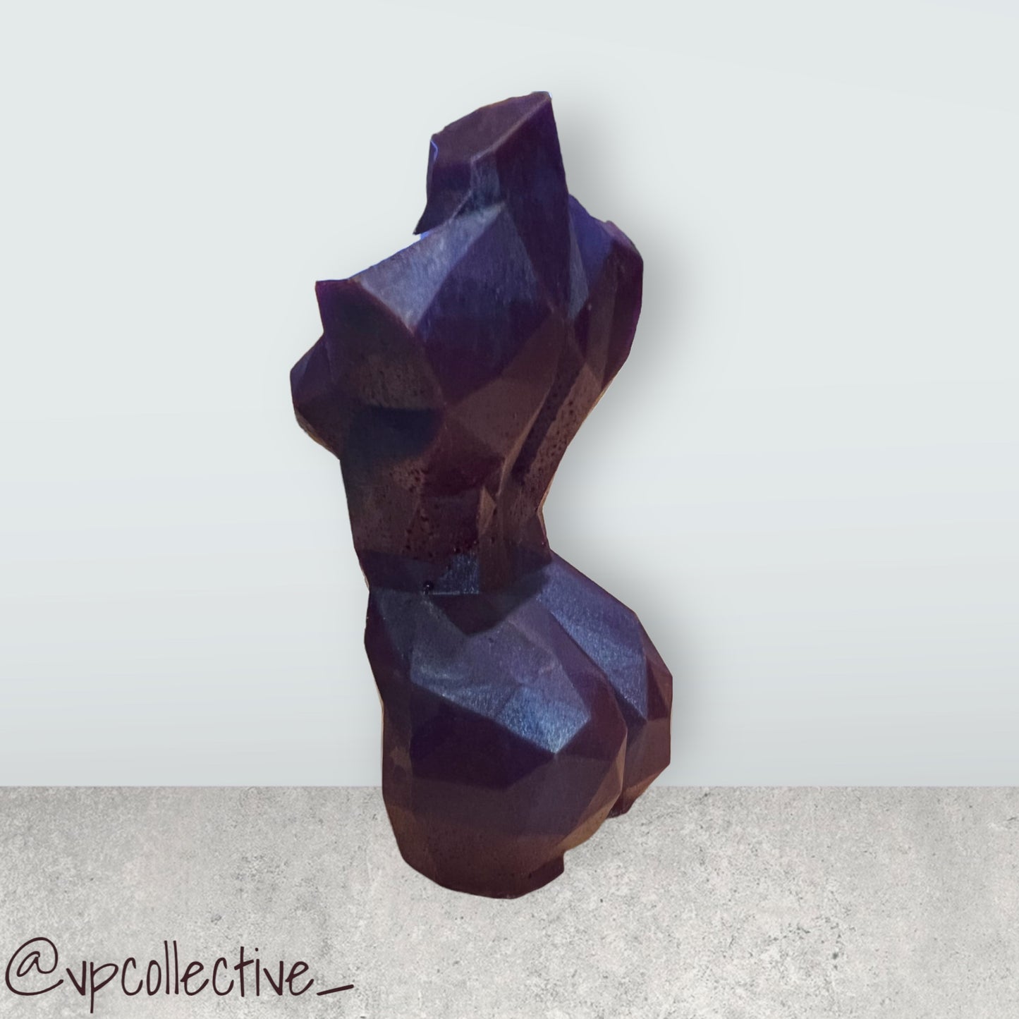 Candy Purple Faceted Goddess Bust