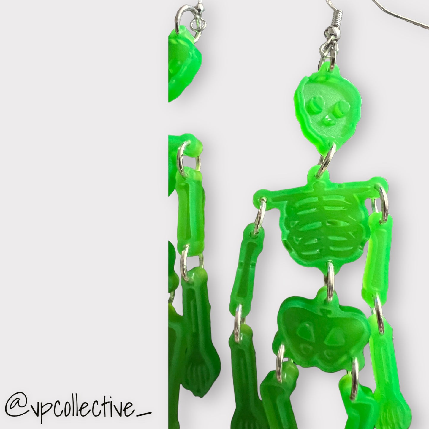 Glow In The Dark Skeleton Earrings