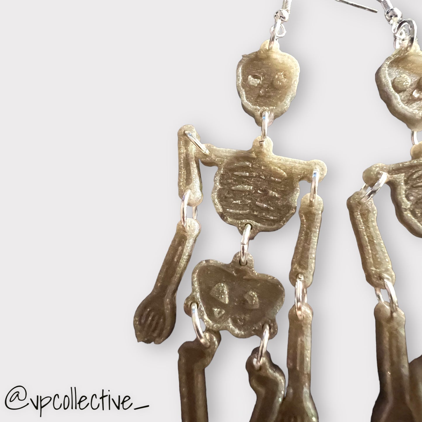 Warm Space Skeleton Earrings