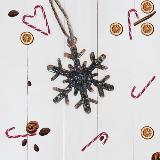 Gemstone Chips Snowflake Ornament