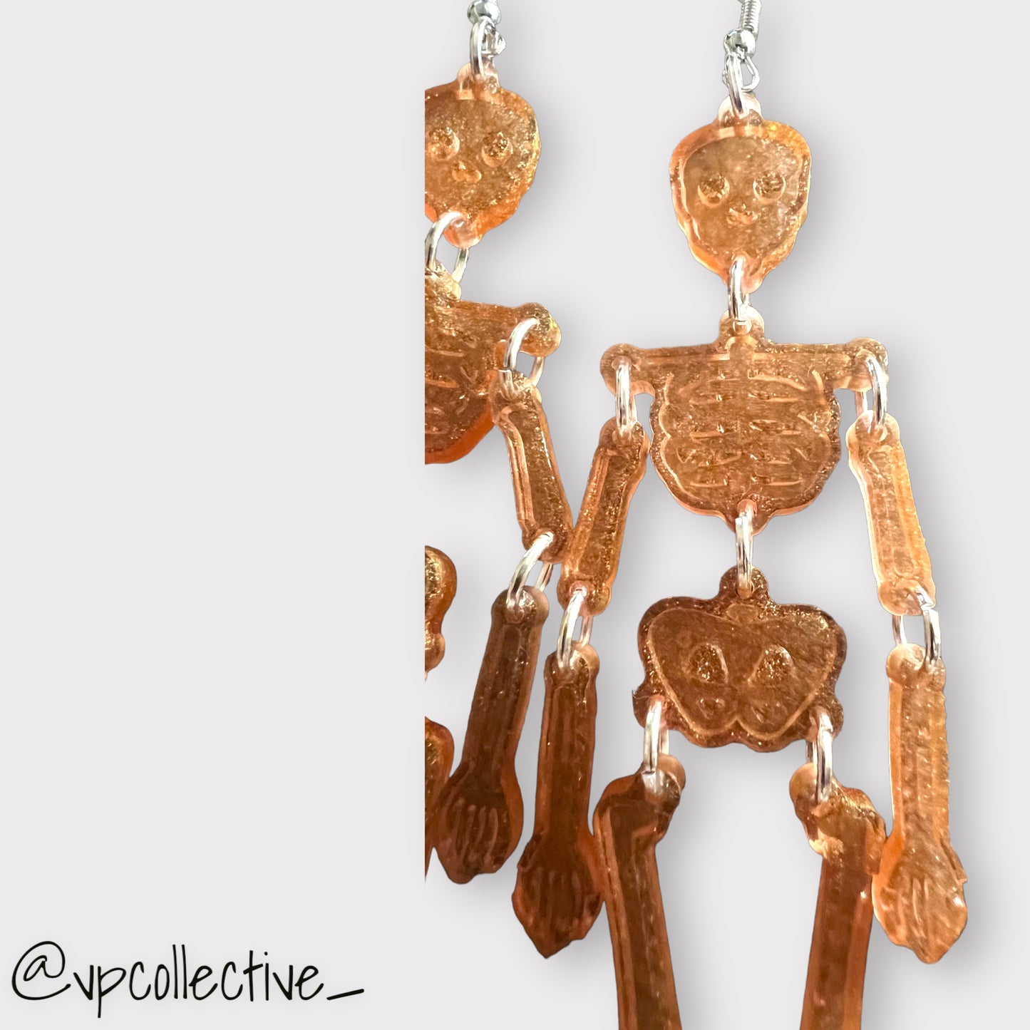 Faded Dreams Skeleton Earrings