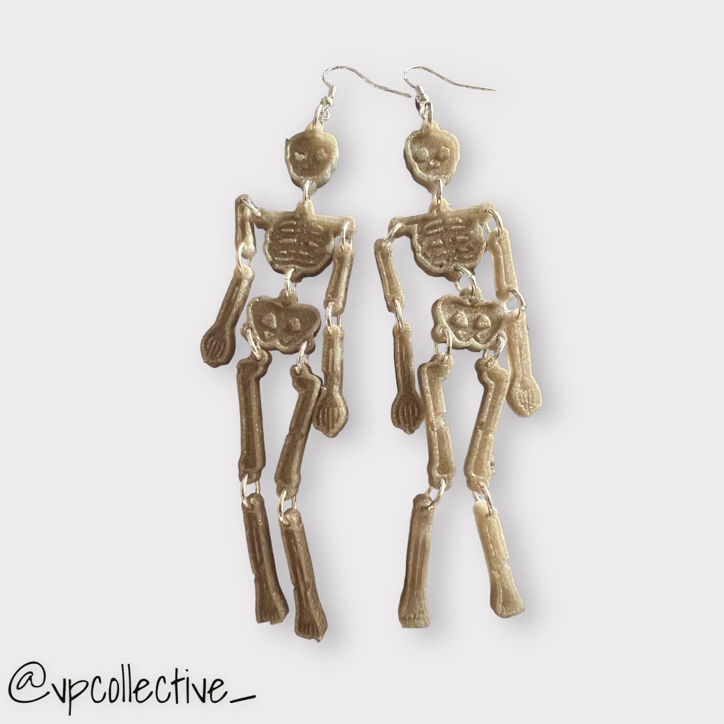 Warm Space Skeleton Earrings