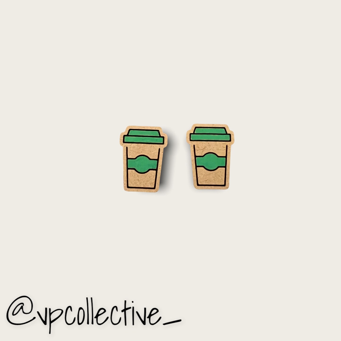 Coffee Cup Earring Studs