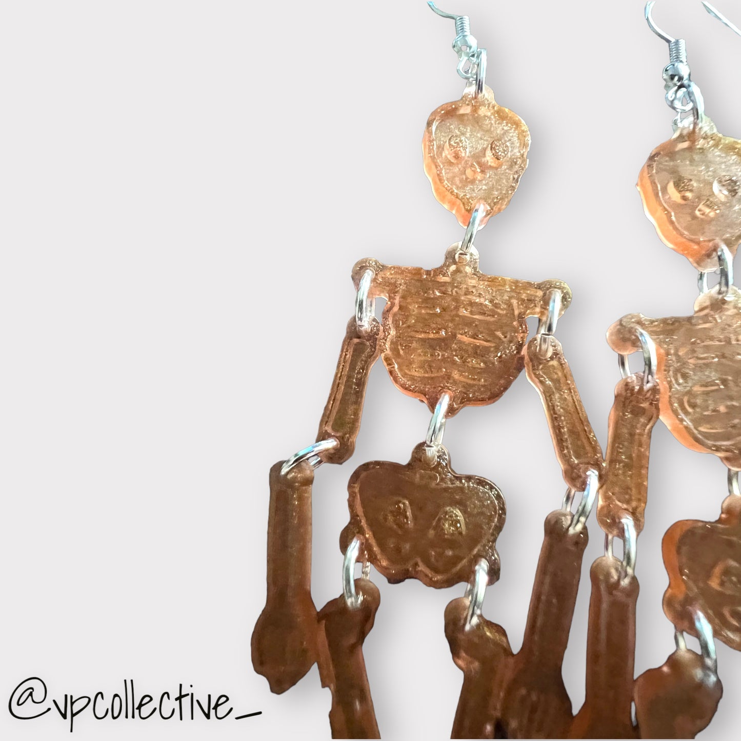 Faded Dreams Skeleton Earrings