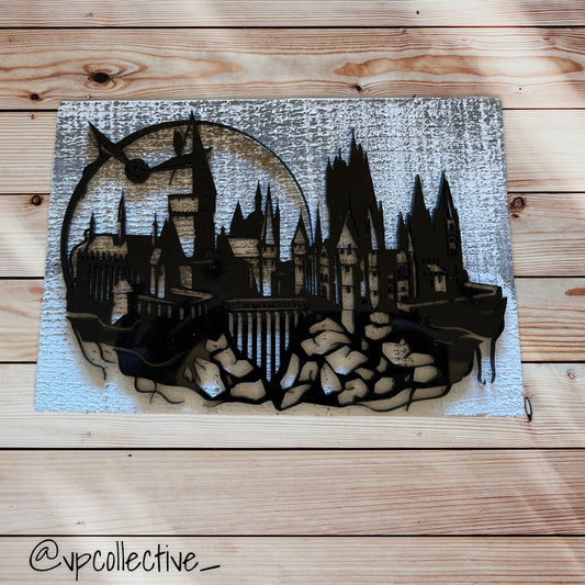 Hogwarts Silhouette sign