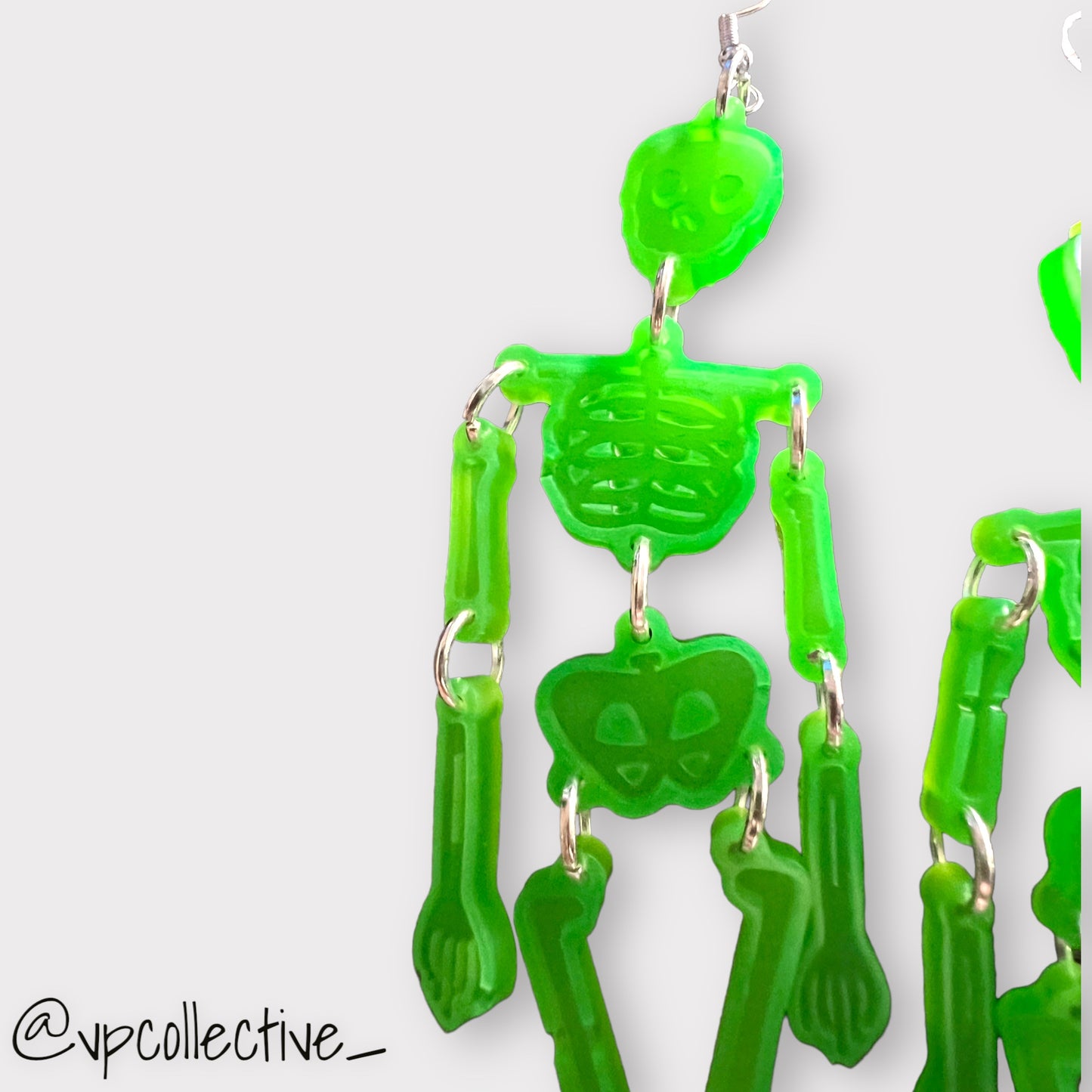 Glow In The Dark Skeleton Earrings