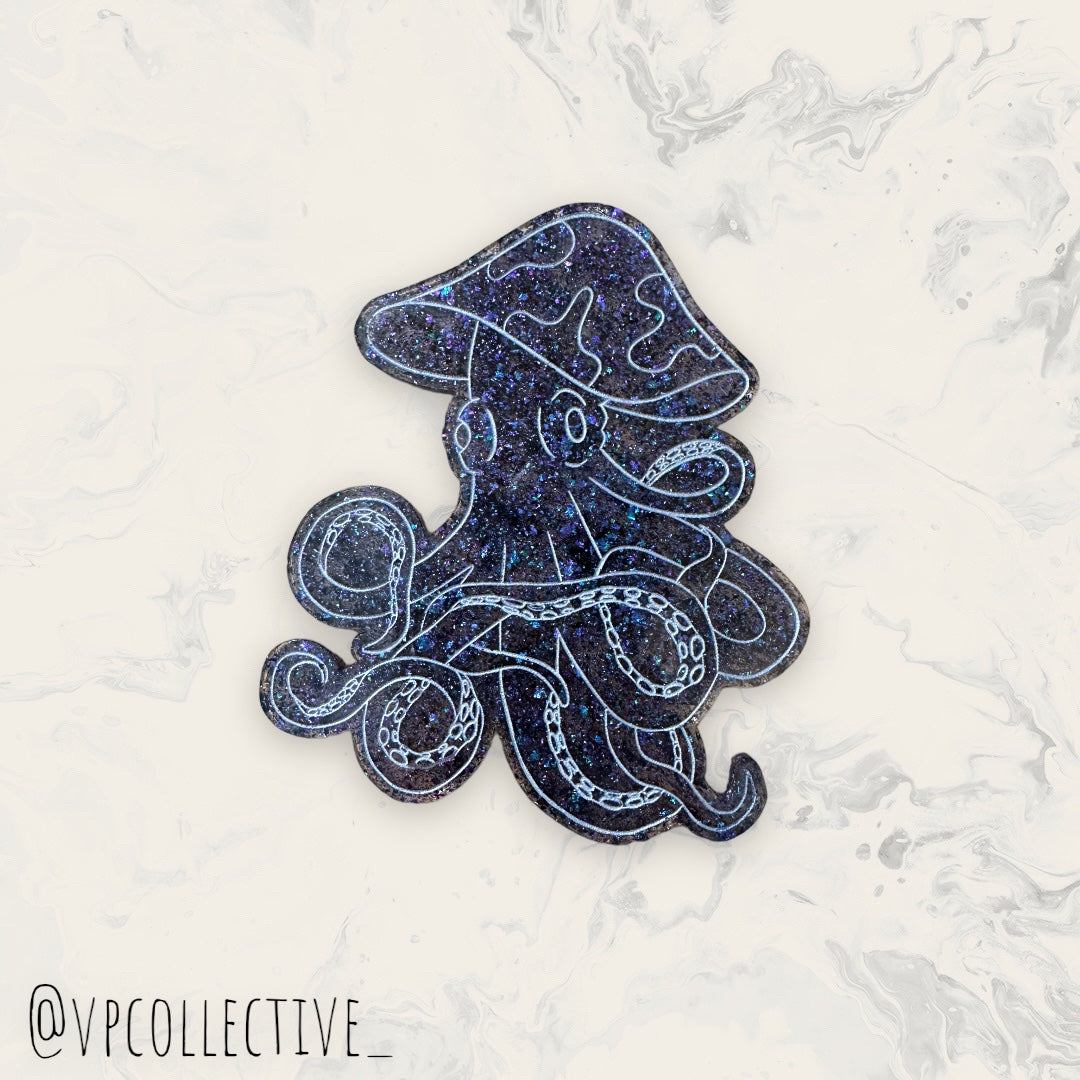 Mushroom Octopus - Deep Space Glitter