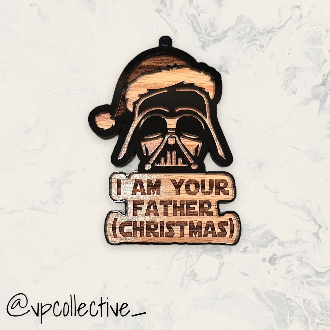 I Am Your Father Christmas Darth Vader Ornament