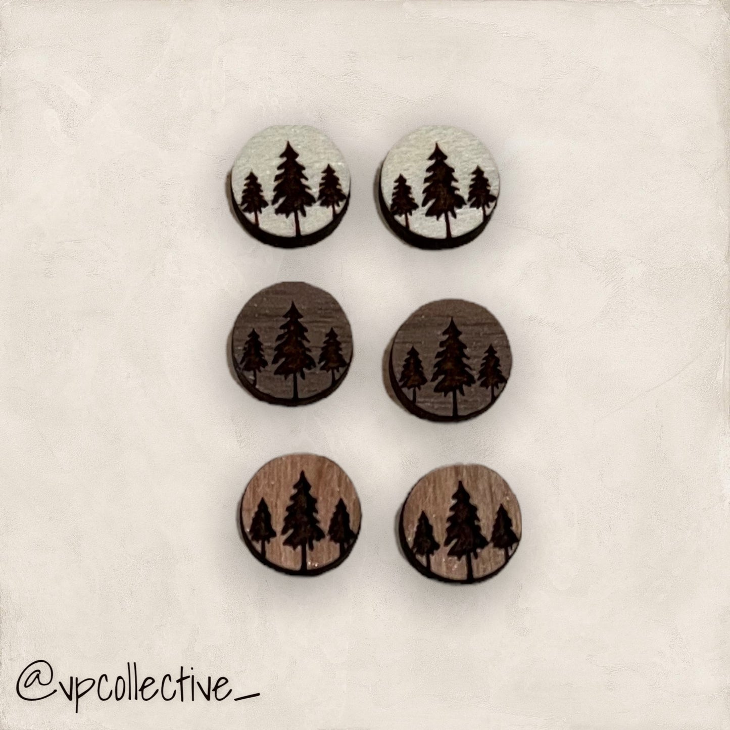 Forest of Trees Stud Earrings