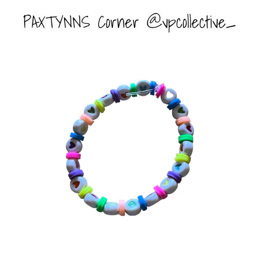 Rainbow Hearts Bracelet  -  PAXTYNNS CORNER