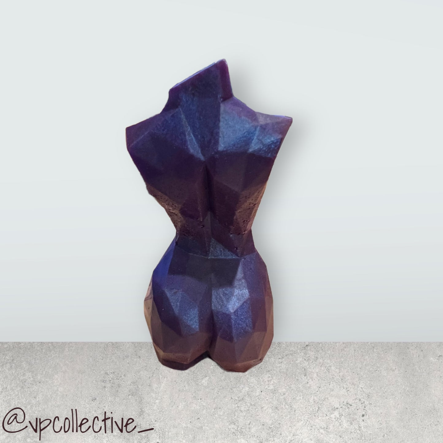 Candy Purple Faceted Goddess Bust