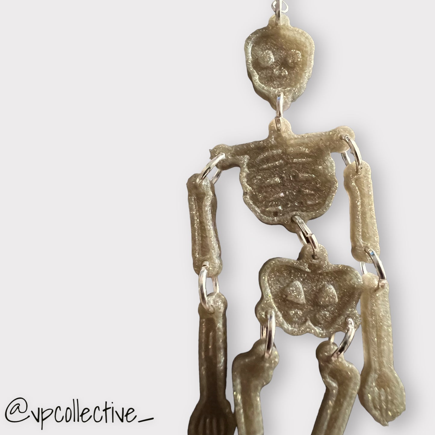 Warm Space Skeleton Earrings