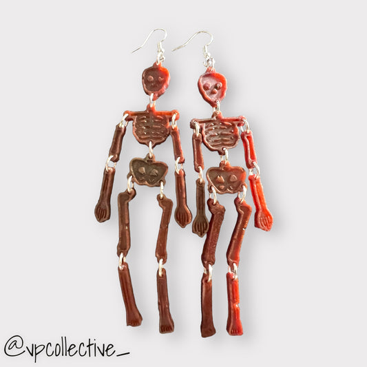 REDRUM Skeleton Earrings