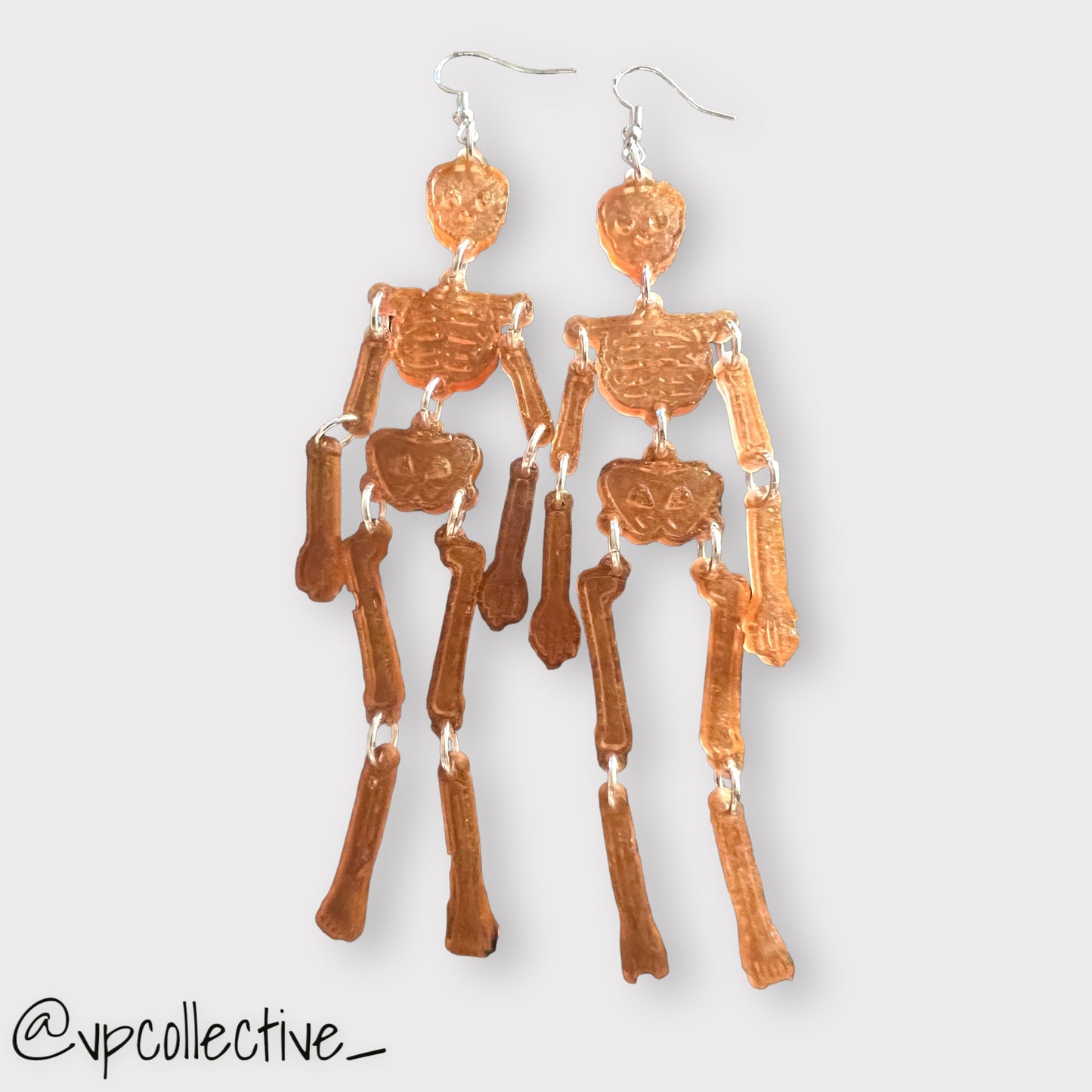 Faded Dreams Skeleton Earrings