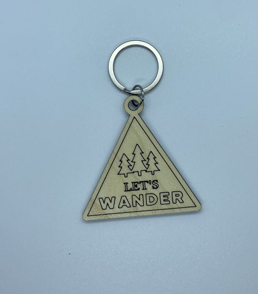 Let's Wander Keychain