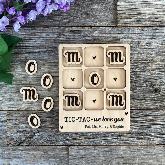 Mom or Mum Tic Tac Toe - Customizable!