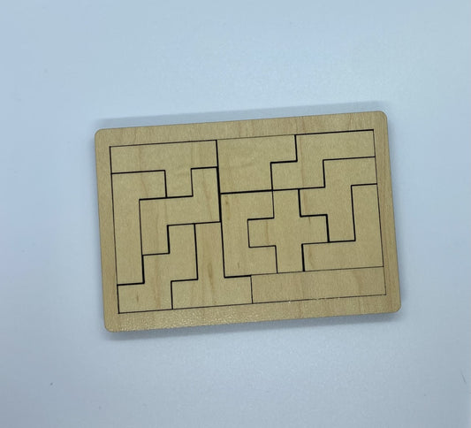 Wooden Pentominoes Pocket Puzzle