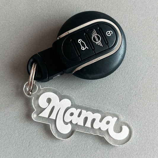 Retro Mama Keychain
